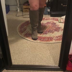 Faux Suede Grey Boots WW